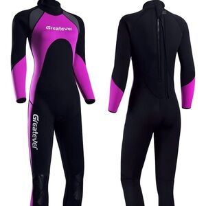 Greatever Wetsuit 3mm Neoprene Full Body Long Sleeve Scuba Diving Suit Size S